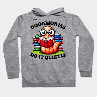 Whimsical Bookworm Decoration - Perfect Gift for Readers & Literary Enthusiasts Hoodie